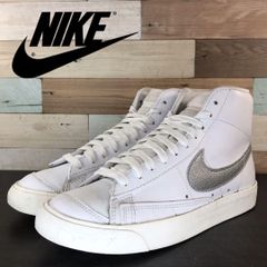 NIKE BLAZER MID 77 ESS ナイキ ブレーザー ミッドカット 77 エッセンシャル ホワイト シルバー 25cm U11887 DQ7574-100