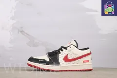【今日WTO】Jordan XX2425-025 ジョーダン 1 ローカット ベージュブラックレッド-WTO輸入2-MG81