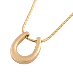 【B：ヴィンテージゴールド×ワンサイズ】[Cream dot. クリームドット公式] ネックレス レディース  金属アレルギー ニッケルフリー ヴィンテージ調 艶消し マット スネークチェーン u字 u型 馬蹄 ぷっくり メタル 大人 シンプル 