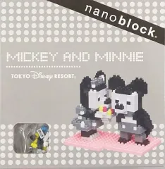 【中古】おもちゃ ナノブロック ミッキー＆ミニー(モノトーン) 「ディズニー」 東京ディズニーリゾート限定
