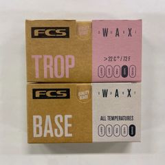 FCS サーフィンワックス 【真夏用×1＋下地用 ×1】