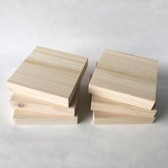 木材 桧集成材 横ハギ 20mm厚 幅100mm 長さ100mm 6枚 木 板 diy 日曜大工 材料 端材 ひのき ヒノキ 檜