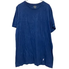 POLO RALPH LAUREN 半袖 ロゴTシャツ L ネイビー ポロラルフローレン 刺繍 クルーネック 古着卸 アメリカ仕入 a703-6320