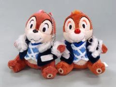 [중고] 봉제 인형 칩 & 데일 인형 장난감 배지 세트 [크리스마스 위시 2012] 도쿄 디즈니 씨 한정
