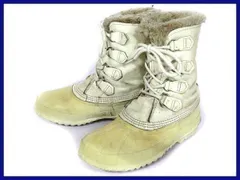 カナダ製/ビンテージ品★SOREL/ソレル【24.5-25.0-25.5/白】本革使用/インナー付き/高級スノーブーツ◆3@Y78<sale>