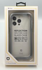 iFace Reflection iPhone 15 Pro Max ケース クリア 強化ガラス (グレー)【アイフェイス アイフォン15promax 用 iphone15プロマックス 用 カバー 韓国 耐衝撃 透明 ストラップホール】