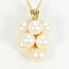 K18YG　ネックレス　NECKLACE　パール（真珠）　総重量約5.2g　約41cm