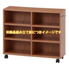 アイリスオーヤマ 収納カート 組立前 押し入れ ブラウン