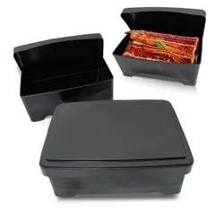 中古葉模様 お弁当箱ウナギ重2段