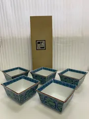 美濃焼　庫山窯　青華緑彩　セット Amazon.co.jp: 美濃焼 庫山窯 青華緑彩 小丼揃 5客 : ホーム