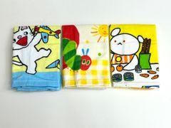 おりこうタオル 3枚セット 絵本シリーズ お食事エプロン