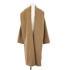 マックスマーラ MAX MARA 白タグ ガウンコート アウター ロング カシミヤ混 42 M ベージュ /KH