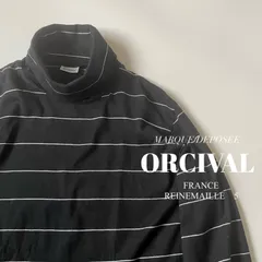 ORCIVAL / コットン　ボーダー　タートルネック　ロングスリーブ　Tシャツ
