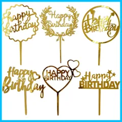 パーティー お誕生日 ケーキ デザート Birthdayトッパー 装飾用 Hap