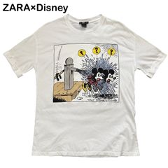 ZARA Disney コラボ ザラ ディズニー WALT DISNEY’S ウォルト・ディズニー MICKEY MOUSE ミッキーマウス 井戸 噴水 レトロ ミッキー イラスト Tシャツ