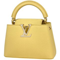 【在庫一掃】 ルイ・ヴィトン Louis Vuitton カプシーヌ MINI 2WAY ショルダーバッグ ハンドバッグ トリヨン イエロー M21798 レディース 【中古】