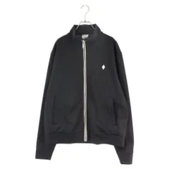 MARCELO BURLON (マルセロバーロン) CROSS SLIM TRACK JACKET クロスロゴ刺繍ジップアップトラックジャケット ジャージ ブラック CMBD007R21JER001のサムネイル