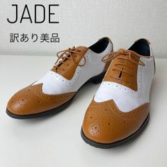 【訳あり極美品】JADE　レディース　ドレスシューズ　ブラウンホワイト　24.5