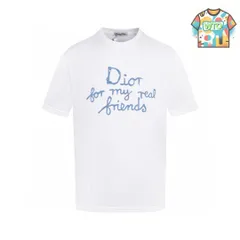 【今日WTO】DIOR 刺繍レター ショートスリーブ T シャツ-YC03