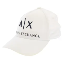 AX ARMANI EXCHANGE (アルマーニ エクスチェンジ) ロゴ刺繍 ベースボールキャップ 帽子 ホワイトのサムネイル