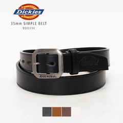 【新品・未使用】 ベルト メンズ レディース ユニセックス Dickies ディッキーズ ブランド 35mm 穴 多い いっぱい スーツ 幅広 フリーサイズ 八角 バックル かっこいい 調整 ジーンズ ビジネス おしゃれ 太め ブラック 黒 DS0125C