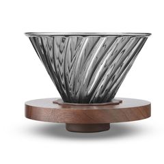 【人気商品】コーヒー ドリップ 円錐 器具 2~4人用 コーヒーフィルター コーヒーサーバー コーヒードリッパー コーヒードリッパー 木製ホルダー セット 耐熱ガラス コーヒー 02 ハンドドリップ ドリッパー 喫茶店 V60 カフェ ESTVLB