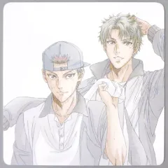 【中古】コースター(キャラクター) 宍戸＆鳳 アニメ原画風描き下ろしコースター 「テニスの王子様 BEST GAMES!! 乾・海堂vs宍戸・鳳/大石・菊丸vs仁王・柳生」 来場特典