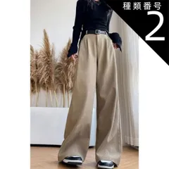 種類2:ブラック/(ショート丈)-M PARASUGAR 長さが選べる ハイウエスト コーデュロイ ストレートパンツ レディース ズボン カジュアル パンツ ボトム 韓国服 冬服 秋服 春物