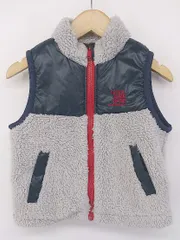 ◇ Noeil aime BeBe ノイユ エーム べべ キッズ 子供服 ボア ベスト サイズ100 グレー メンズ P  【1302020002699】