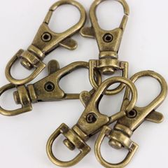 【小傷あり】ナスカン　アンティークゴールド　キーホルダー　５個入り