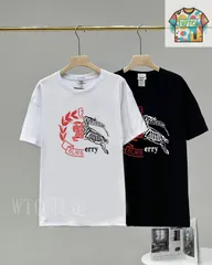 【今日特価】Burberry 春夏 カップル用半袖 T-3