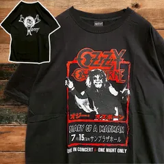⭐︎ オジーオズボーン OZZY OSBOURNE T 黒 バンド ミュージック ロック ツアー ライブ 古着 ビンテージ vintage パンク メタル アーティスト 歌手 Tシャツ 古着 ビンテージ VINTAGE  p20/