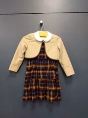 M9 ミキハウス　ミキハウスコレクション　キッズフォーマルセット　120サイズ　シャツ、ワンピース、ジャケット　卒園入学に　上品なオケージョンスタイル