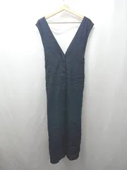 ◇ Θ KBF アーバンリサーチ 無地 ノースリーブ 膝丈 ワンピース サイズ1 ブラック系 レディース E  【1507030000646】