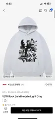 VISION STREET WEAR(ビジョンストリートウェア) フード ライトグレー M