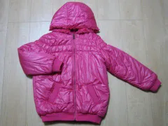 【中古】 リリ ゴーフレット lili gaufrette 子供服 女の子 12歳 約 140cm 150cm リバーシブル ブルゾン ジャンパー ジャケット ピンク シャギー 秋 冬 冬服 アウター ★3 ガールズ キッズ ジュニア アウトレット