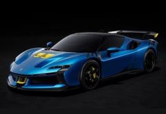 新品Maisto フェラーリ F80 ブルーメタリック 1:18 - メルカリ