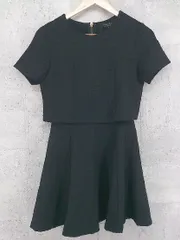 ◇ LagunaMoon ラグナムーン 半袖 ミニ ワンピース S ブラック *  【1002800154036】