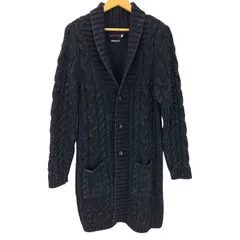 ブルーブルー BLUE BLUE INDIGO COTTON CABLE KNIT COAT メンズ JPN：2 のサムネイル