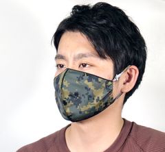 ハンドメイド！　スポーツ＆レジャーマスク　日本製　デジタルカモフラージュ