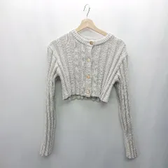 ◇ And Search アンドサーチ 長袖 カーディガン サイズM グレー系 レディース E  【1407020046473】