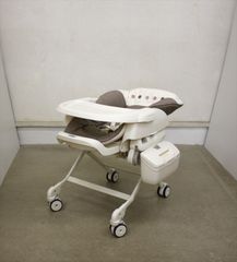 ネムリラ AUTO SWING BE ココアブラウン コンビ 電動ハイローチェア 静かなスウィング 欠品あり 新生児OK クリーニング済み A266001