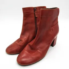 コールハーン ブーツ 本革 レザー チャンキーヒール ブランド シューズ 靴 メーカーSAMPLE レディース 9Bサイズ ブラウン COLE HAAN 【中古】