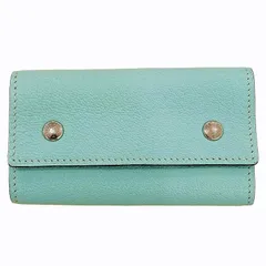 エルメス HERMES エチュイクレ4 セリエ E刻印 4連キーケース シェーブル レザー フランス製 ターコイズブルー系 0404のサムネイル