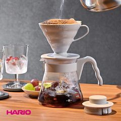【新品※ショップ出品】HARIO ハリオ コーヒーサーバー ペールグレー 耐熱ガラス 電子レンジ対応 食洗機対応 コーヒー サーバー ドリッパー 計量スプーン ペーパーフィルター 日本製