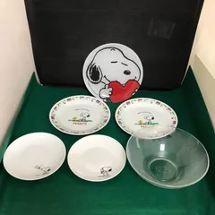 4512　SNOOPY　プレートなど　5枚セット売り＋マルチケース