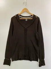 NUMBER(N)INE 黒 編み込み カットソー　ロンT NUMBER(N)INE 黒 編み込み カットソー ロンT - メルカリ
