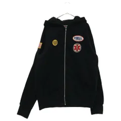 SUPREME (シュプリーム) 17AW × HYSTERIC GLAMOUR Patches Zip Up Sweatshirt × ヒステリックグラマー パッチーズ ジップアップパーカー ブラックのサムネイル