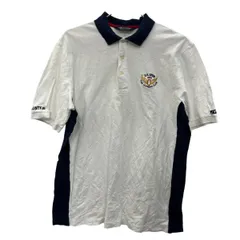 POLO GOLF RALPH LAUREN 半袖 ポロシャツ L ホワイト ポロゴルフ ラルフローレン 鹿子 古着卸 アメリカ仕入 a707-5476