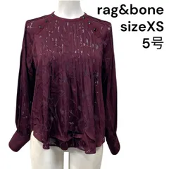 ◆ラグアンドボーン Rag & Bone ブラウス シャツ 長袖 シアー シルク混 レディース XS 5号 S5V020のサムネイル